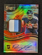 2020 Select Tie Dye /25 Prizm Darrynton Evans RC Patch Auto Titans Appalachian