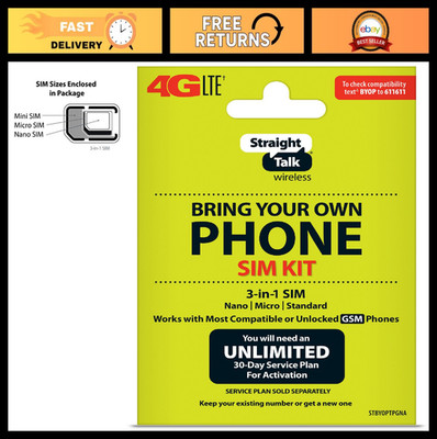 3-in-1 SIM Card Kit for BYOP - AT&T Compatible, Unlock Your Phone Today!