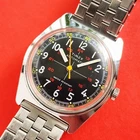 Timex Automatic Black Cross Hair Dial Watch Rare Vintage 4617010778 Military