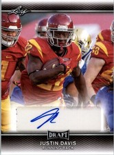 2017 Leaf Draft Football Cards - Autograph Printing Plate Packs 17