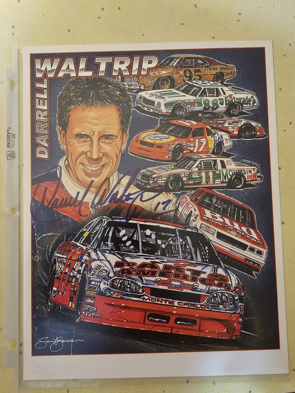 Nascar Darrell Waltrip Autographed 8.5x11 Picture