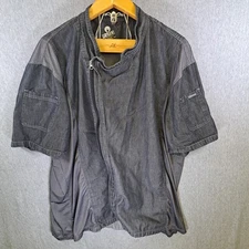 Chef Works Shirt XXL Charcoal Gray Restaurant Kitchen Full Zip  Urban Collection