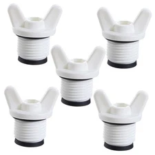 5 Pcs 1/2” NPT Pipe Fitting End Caps Connector Plug with Butterfly Handle PPR 