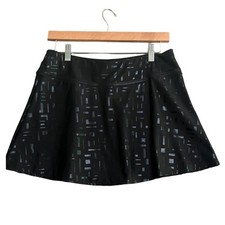Tail Tech Performance Skirt Womens Size Medium Black Silver Sports Dance Fitness
