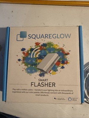 Open Box - SquareGlow Smart Flasher WiFi for Google Assistant or Amazon Alexa