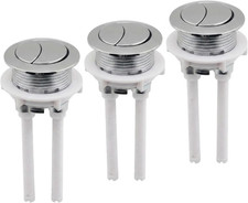3 Pcs 38Mm Dual Push Flushing Toilet Button, Replaced Tank Button with Thread