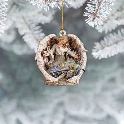 New Bee Sleeping Angel Wings Christmas Gift Ornament SO173