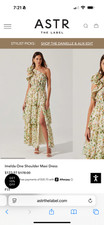 NEW WITH TAGS ASTR the label dress one shoulder dress