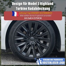Radkappen Design für Model 3 Highland (2023-2025) 4PCS 18 Zoll Turbine Radkappen