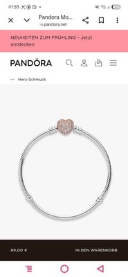 Pandora Charm Armband Rose