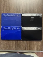 (4) U.S. Mint Proof Coin Set Lot -  1971 1972 1973 & 1974