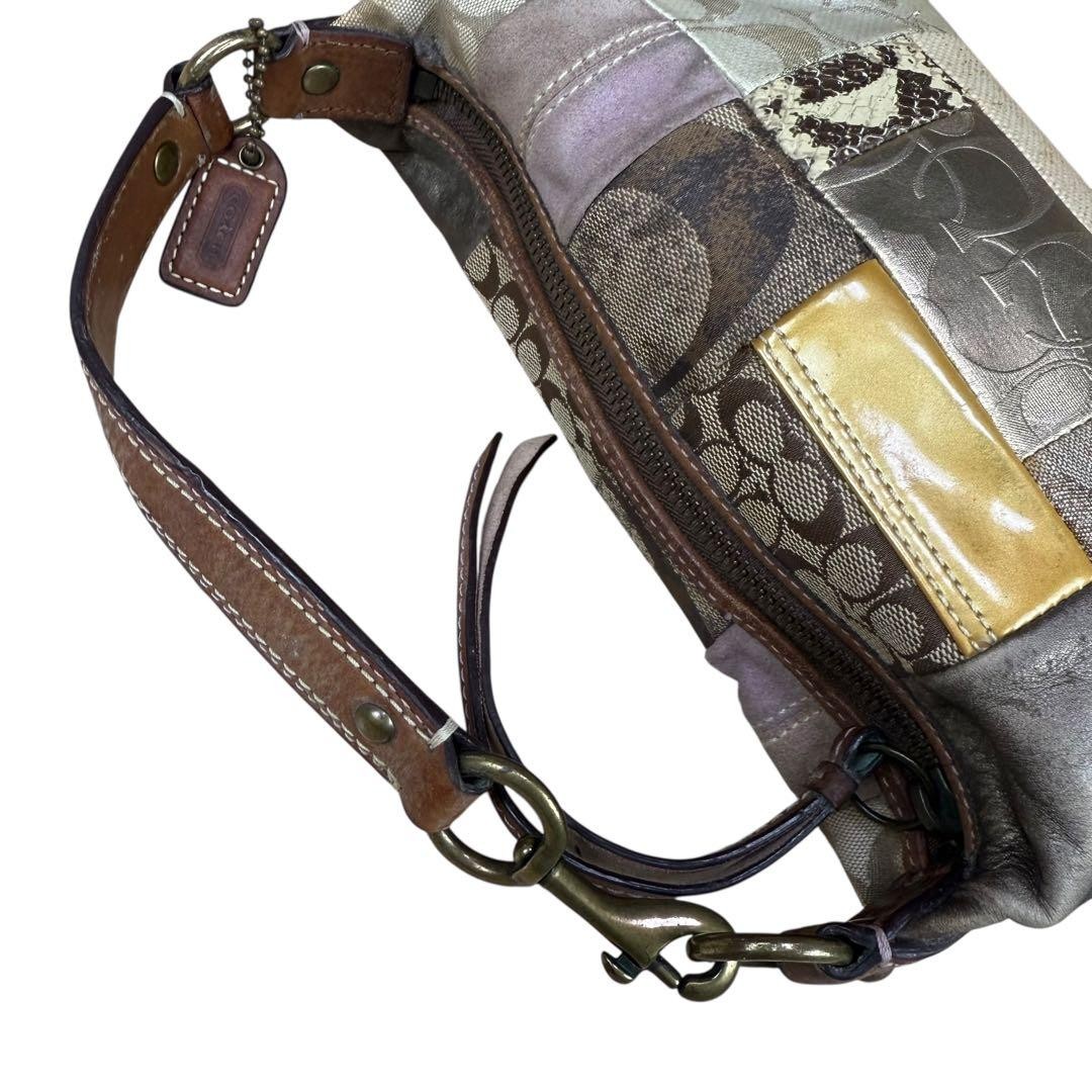 COACH Patchwork Snakeskin Accessory Pouch Multi-C… - image 17