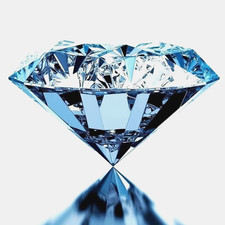 Natural Blue Color Lab Grown 1.00 Ct Round Cut Loose CVD Diamond VVS1 Certified