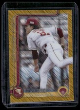 2025 Topps Chrome NPB #174 Takahisa Hayakawa Gold Shimmer /50