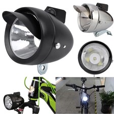 Bike Light Front Super Bright High Lumens Bicycle Headlight Metal Shell Retro