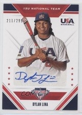 2020 Panini USA Baseball Stars & Stripes 211/299 Dylan Lina #15U-DL Auto 7i6