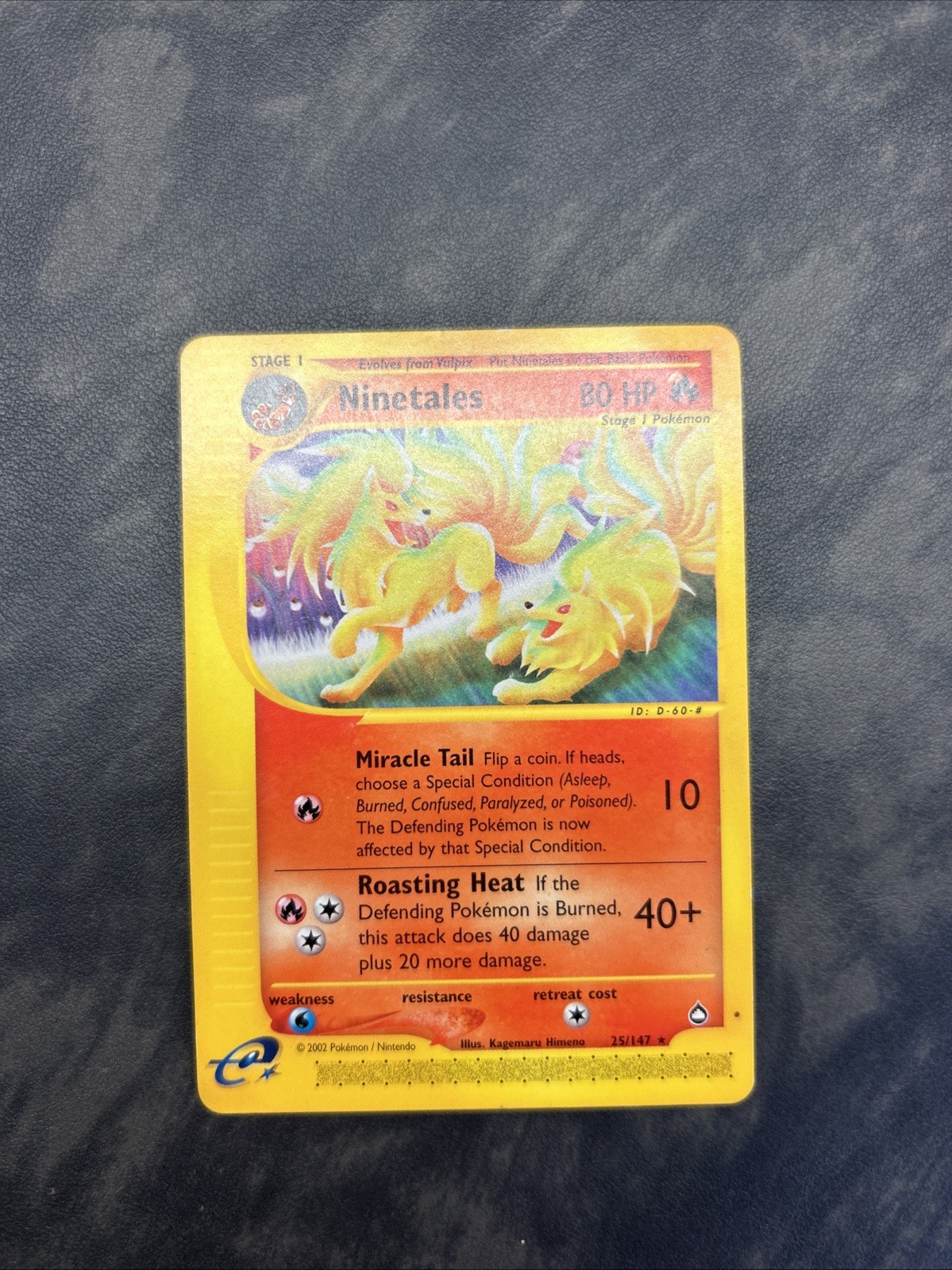 Ninetales 025/147 Aquapolis Regular NM