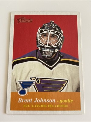 NHL Card-Brent Johnson-Topps Heritage 2001-Blues