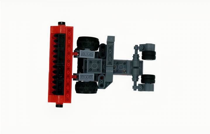 Massey Ferguson Windrower 143‑Piece Brick Set by Brick Agriculture & Machine