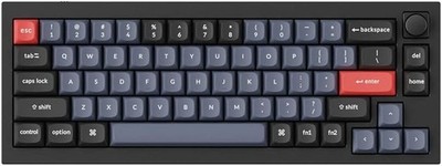 Keychron Q2 Wired Custom Mechanical Keyboard Knob Version, Carbon Black