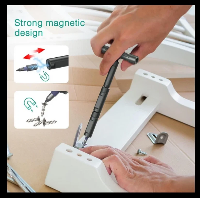 Juego de destornilladores magnéticos 42 en 1, juego de destornilladores de trinquete hágalo usted mismo multi broca magnética Foto 2 de 4