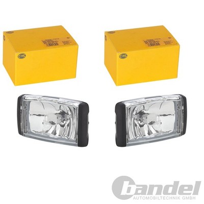 2x HELLA H3 NEBELSCHEINWERFER RECHTECKIG UNIVERSAL | COMET FF 450 1NB 010
