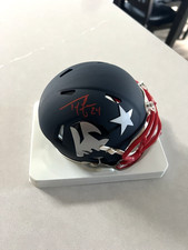 Ty Law signed autographed Patriots Amp mini helmet Beckett witness BAS NE NFL