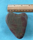 Perfect Large Red & Green Jasper Natural Heart Shaped Beach Rock. FREE SHIPPING — photo 6