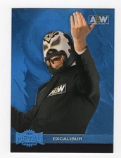 Excalibur 2022 SkyBox Metal Universe AEW #73 Blue Spectrum