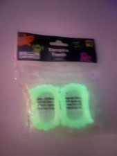 Halloween Teeth Fangs 100 Count Vampire Dracula White Glows In The Dark Fun New