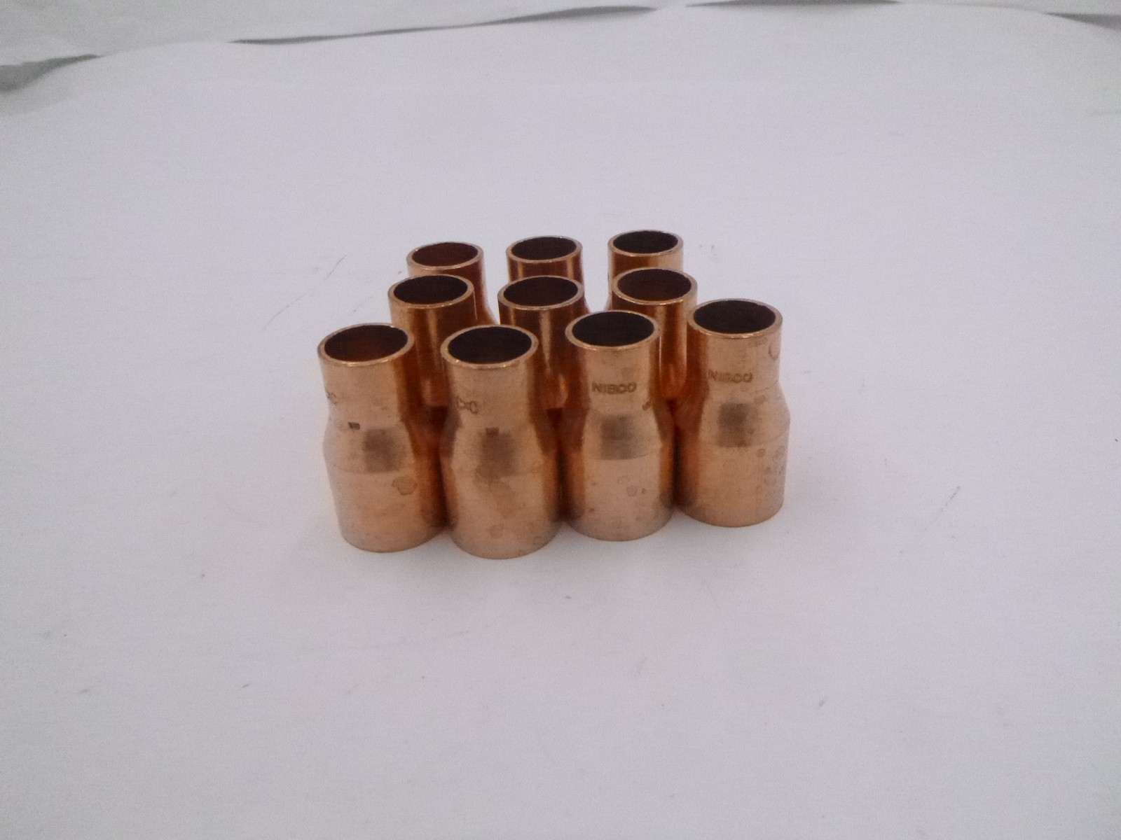 10 Pack Nibco 3/4" x 5/8" Wrot Copper Pressure Fitting x Cup Reducer Coupling