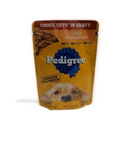 PEDIGREE CHOICE CUTS in Gravy Adult Wet Dog Food Grill Chicken (Lot Of 8)  3.5Oz