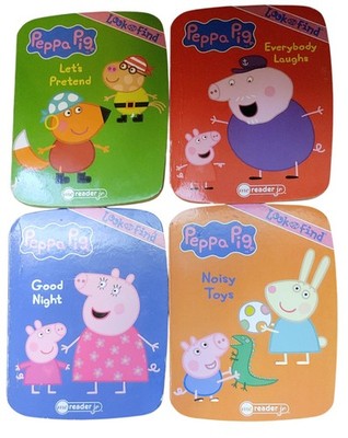 Peppa Pig: Me Reader Jr: Look And Find Board Books (Books Only) Lot Of 4