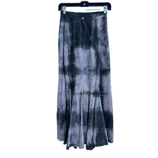 VTG Victorian Maxi Skirt Womens 6 Edwardian Hand Dyed Goth