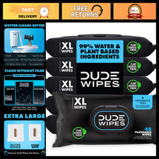 Flushable Wet Wipes for Adults, Unscented Sensitive Skin, 288 Count, Hygiene C