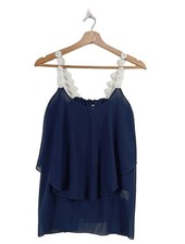 LUCKY STAR Canotta a bretelle Donna Top Taglia IT 42 blu elegante