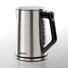Image of Quest Stainless Steel Fast Boil Kettle with Digital Display / 1.7L Capacity