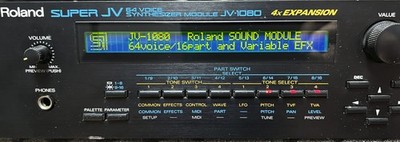 Roland JV 1080 16-fach multitimbraler Rack-Synthesizer, Expander, Vintage