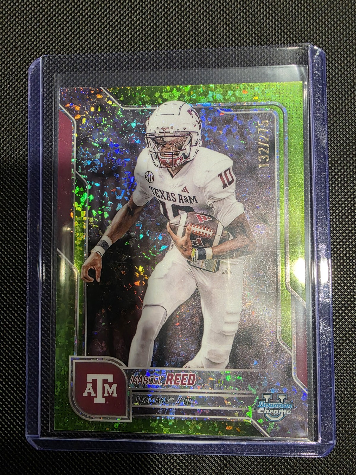 2025 Bowman University Chrome #133 Marcel Reed Lime Green Mini Diamond /275