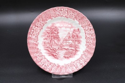 Memory Lane British Anchor Ironstone Kuchenteller Teller rot Keramik Ø 20,5 cm
