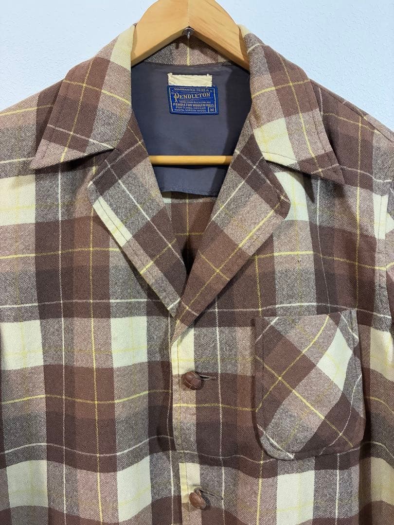 Pendleton Vintage Wool Tailored Jacket Button Up … - image 1