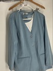 Alfred Dunner Womens Blue Pockets Long Sleeve 3 Piece Suit Set Size 18W — photo 1