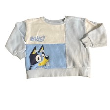Bluey color block character crew pullover sweatshirt SIZE 3T