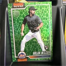 Topps 2024 Pro Debut Nolan McLean St. Lucie Mets Green Parallel Rookie PD-145