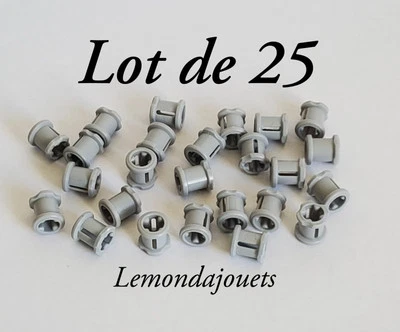Lego 3713 - Lote de 25 Manguitos Technic Bush - Gris claro, Gris azulado claro - Imagen 1 de 4