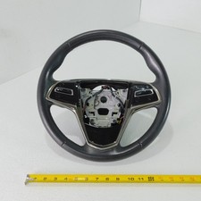 1pc 13-19 Cadillac Ats Jet Black Leather Steering Wheel Controls 84304473 Oem