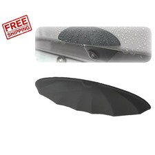 Non-Destructive Black Silicone Anti-Rain Cover for Secure Car Camera Protection