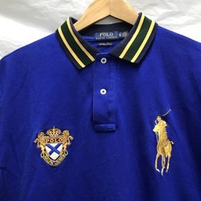 Polo Ralph Lauren Rugby Polo Shirt XL Big Pony Blue Crest Logo