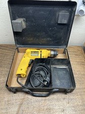 DEWALT DW106 CORDED ELECTRIC 3/8" VSR DRILL DRIVER IN METAL CARRYING CASE~VG++
