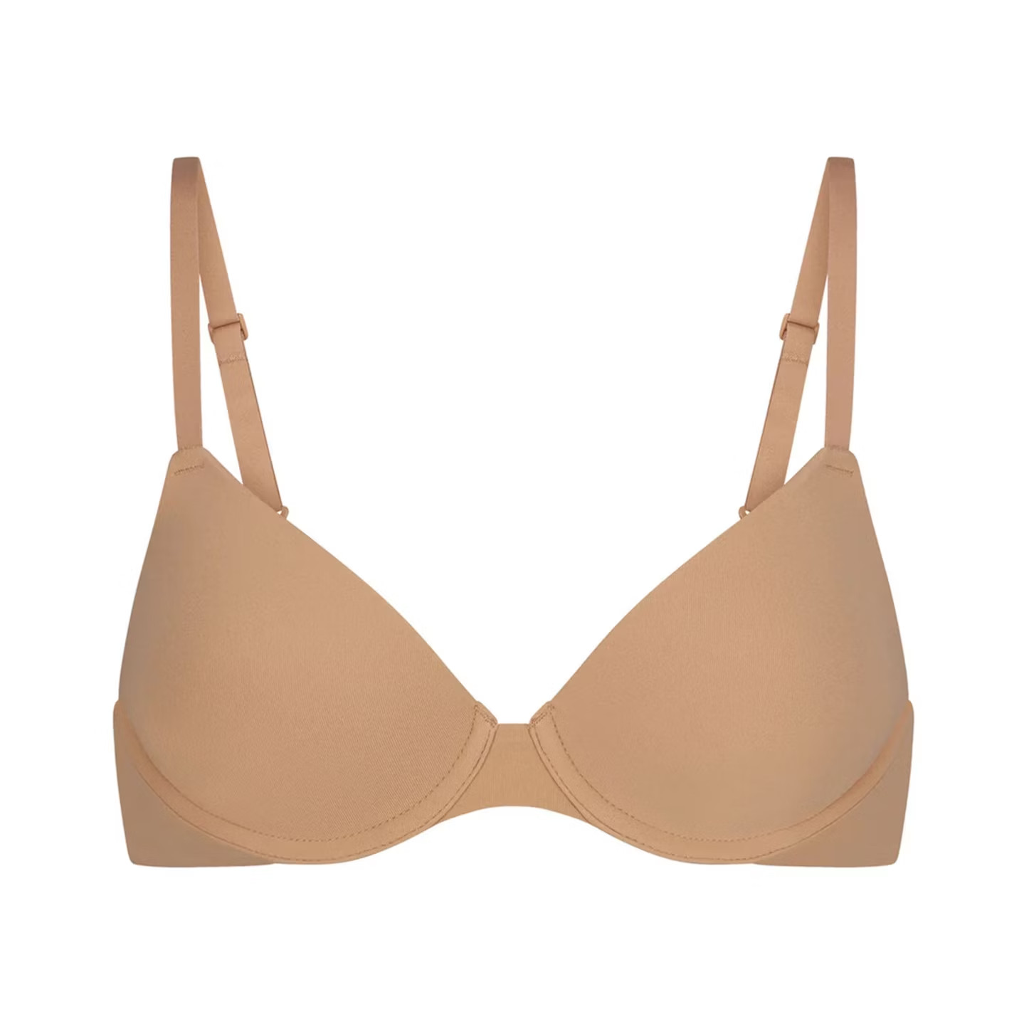 SKIMS Fits Everybody T-Shirt Bra 38H Sand Lightly Lined Underwire Classic